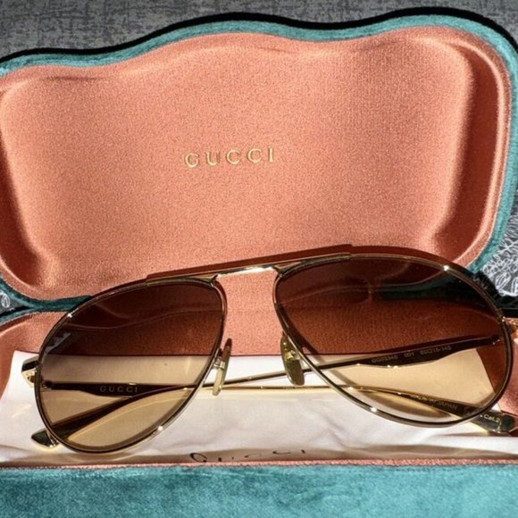 Gucci Aviator Sunglasses Vintage Rare Excellent Condition - Picture 1 of 7